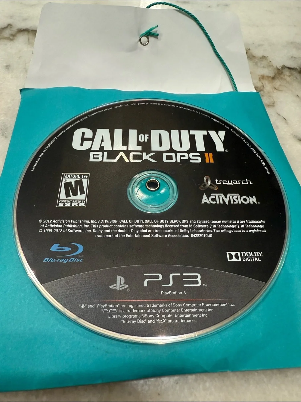 PS3 Call of Duty Black Ops II Game Disc (Disc only, no case)